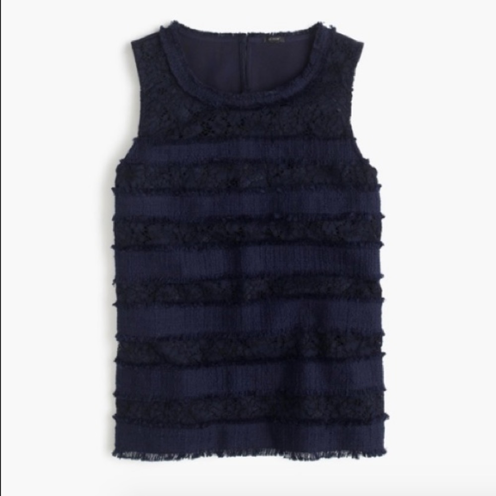 J. Crew Tweed Sleeveless Shirt